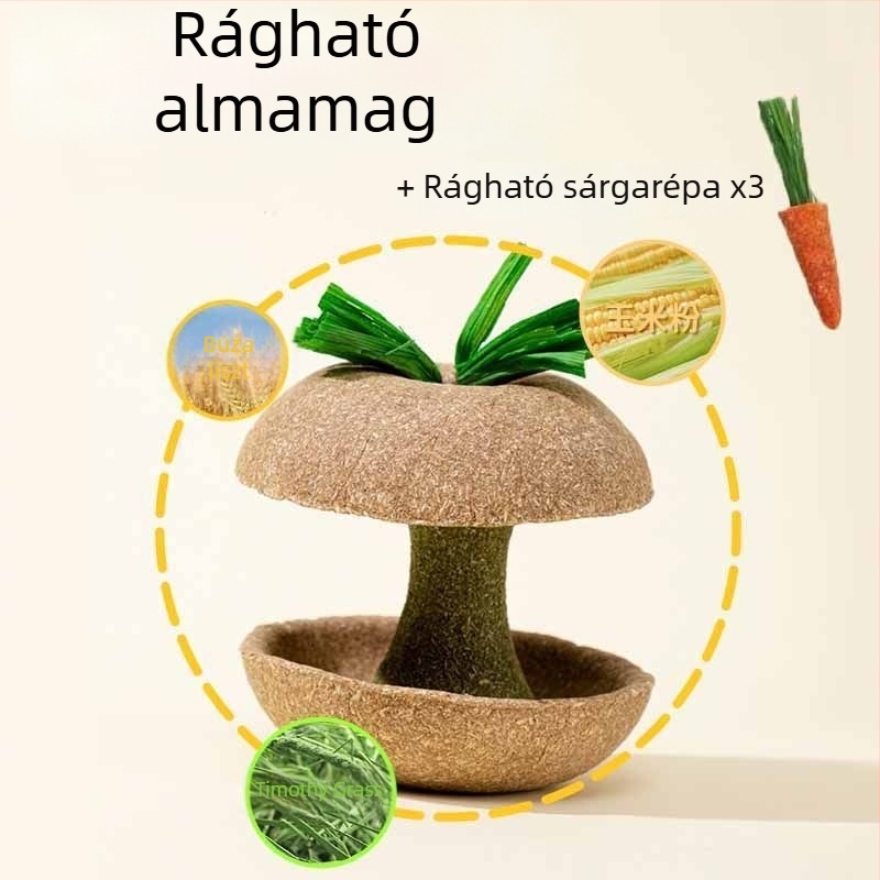 Hörcsögöknek almamagos rágóbot – tartós játék és nassolnivaló