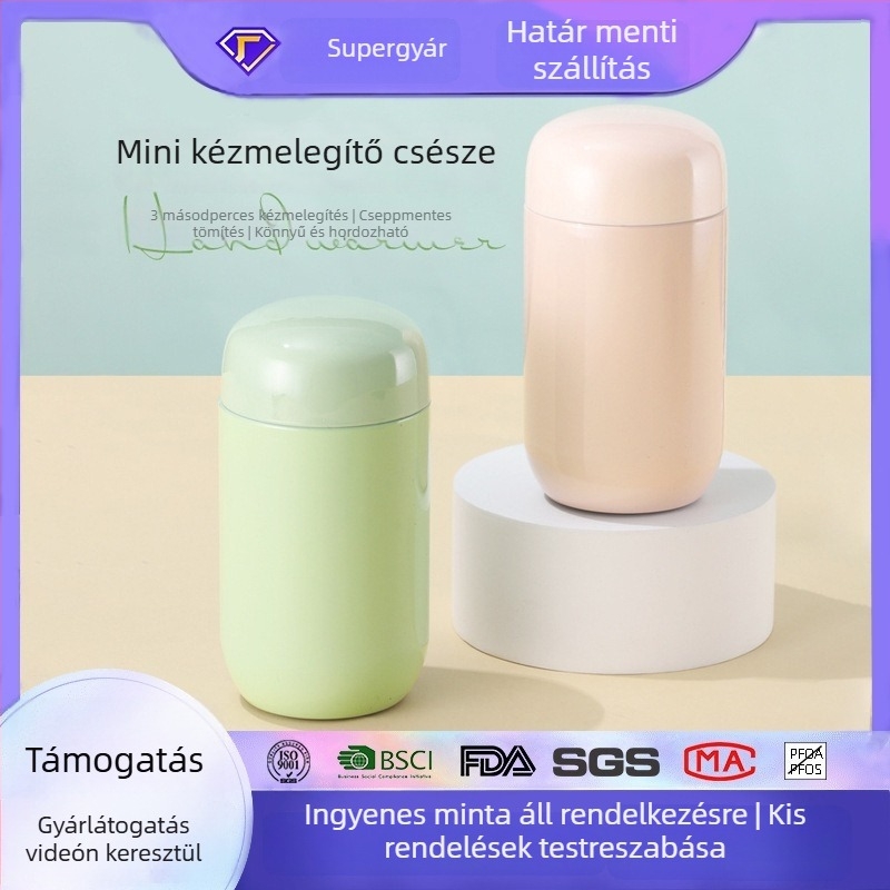 304 rozsdamentes acél mini termosz pohár, hordozható, diákoknak