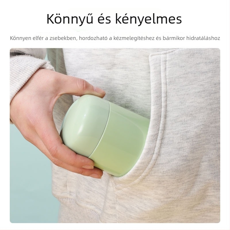 304 rozsdamentes acél mini termosz pohár, hordozható, diákoknak