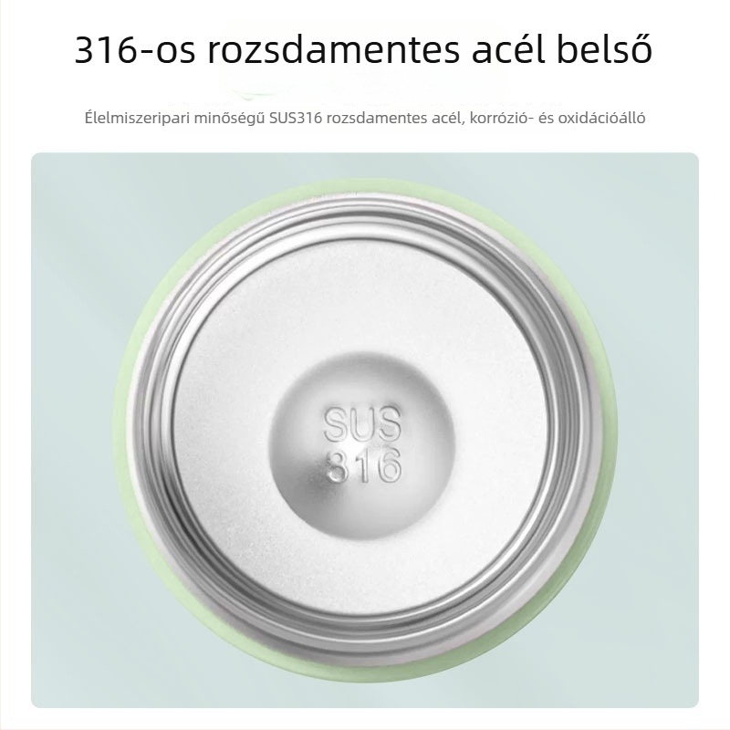 304 rozsdamentes acél mini termosz pohár, hordozható, diákoknak