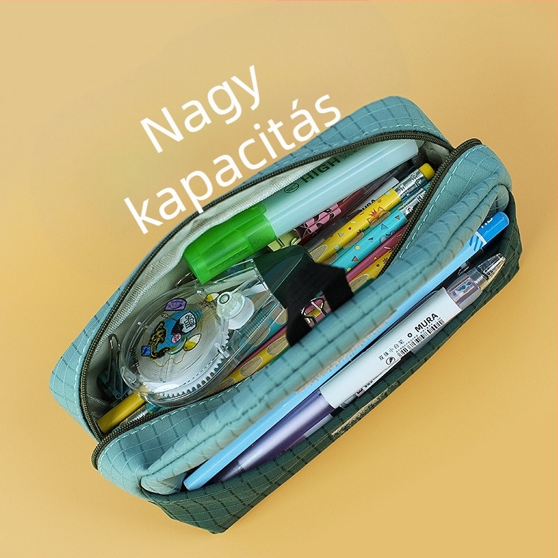 Nagy kapacitású tolltartó egyedi dizájnnal, uniszex szervező irodai/iskolai kellékekhez, OEM testreszabás