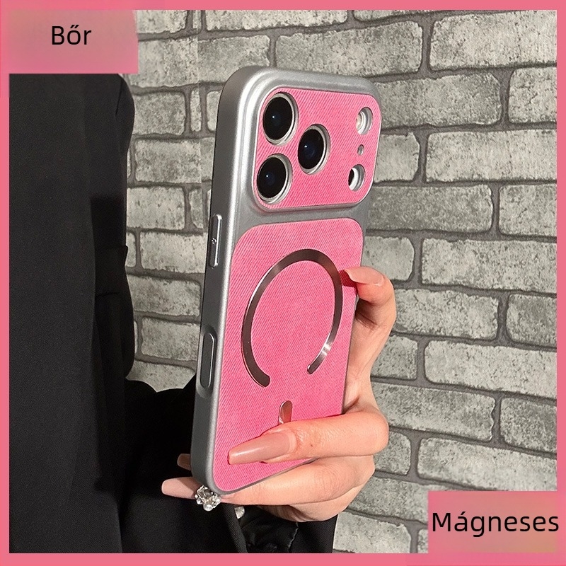 TPU puha tok iPhone 17 Pro Maxhoz, matt felület, mágneses rögzítés, ütésálló és ujjlenyomat-mentes