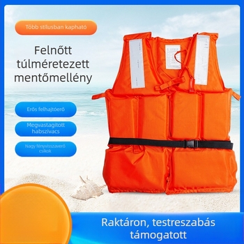 Csónakhasználatra szánt felnőtt mentőmellény, nagy méret, nemzeti szabvány, magas úszóerő, raftinghoz és mentéshez