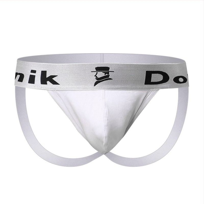 Férfiak számára készült elasztikus pamut boxer brief, varrat nélküli, középmagas derekú, lélegző, egyszínű, dobozos csomagolásban