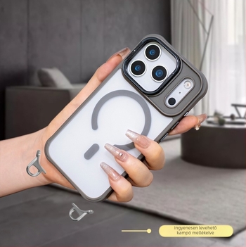 Bőrszerű érzetű állvány iPhone 17 Pro Max mágneses tokhoz