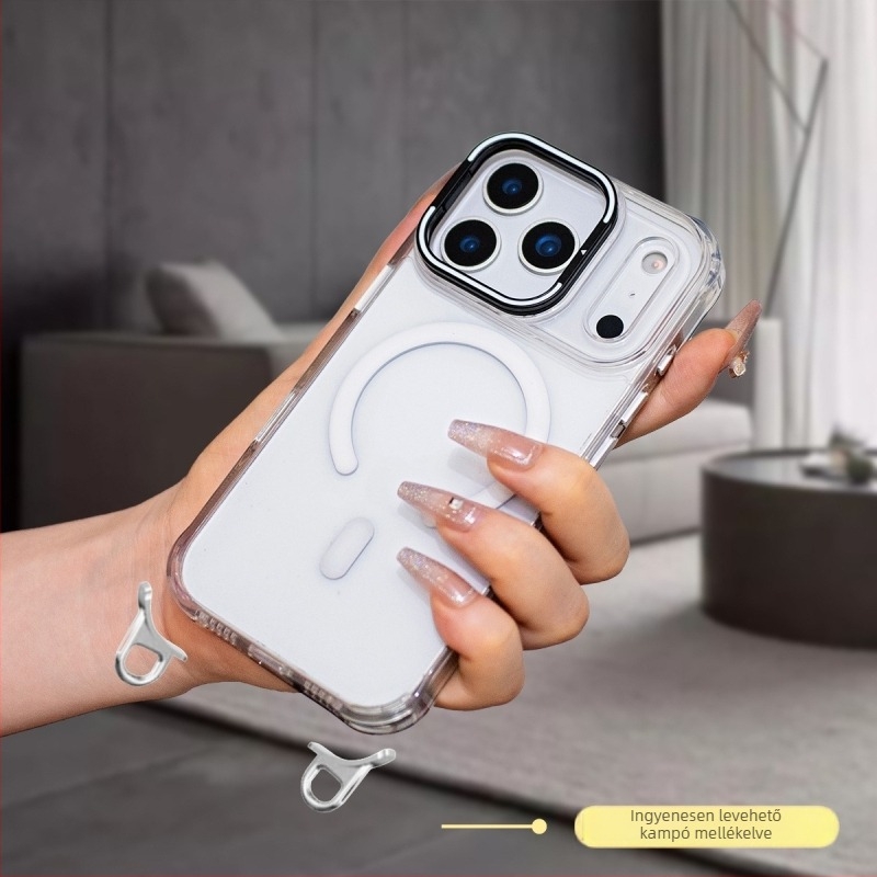 Bőrszerű érzetű állvány iPhone 17 Pro Max mágneses tokhoz