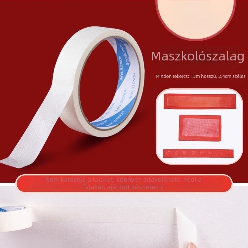 Esküvői nano kétoldalas ragasztószalag dekorációhoz, textilalapú ragasztó, erős tapadás, nyom nélkül