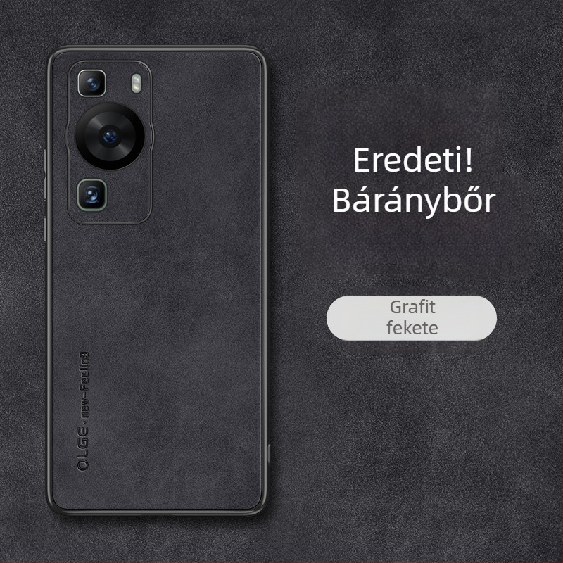 Huawei P60, Pura70Pro és P40/P50 – teljes lefedettségű puha tok, szilikon + műbőr, MagSafe mágneses védelem
