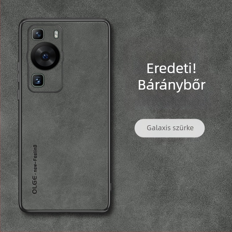 Huawei P60, Pura70Pro és P40/P50 – teljes lefedettségű puha tok, szilikon + műbőr, MagSafe mágneses védelem