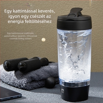 Fehérje por shaker mérőskálával, nagy kapacitású, szivárgásmentes, fitnesz palack, üzleti ajándék, színes dobozos csomagolás