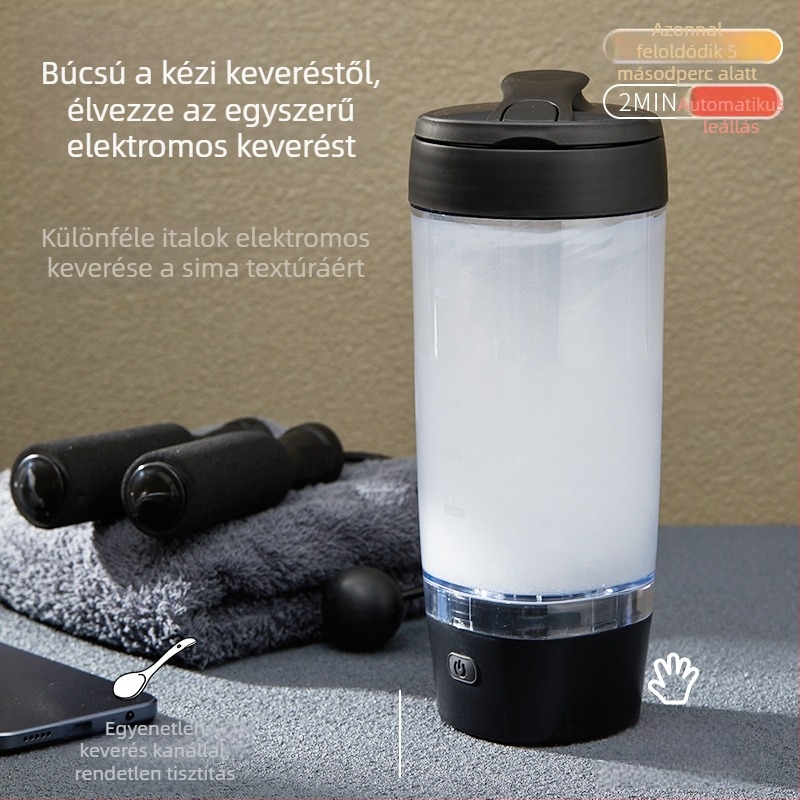 Fehérje por shaker mérőskálával, nagy kapacitású, szivárgásmentes, fitnesz palack, üzleti ajándék, színes dobozos csomagolás