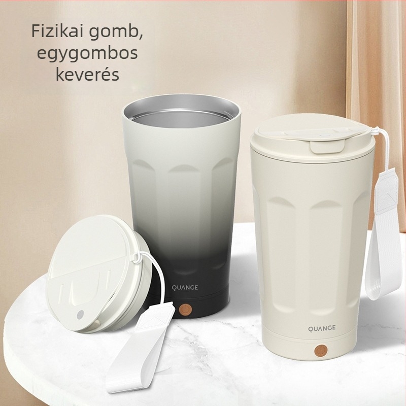 Elektromos, újratölthető, hordozható shaker pohár – automatikus keverés, kávéhoz és fehérje shake-hez (mini otthoni pohár)
