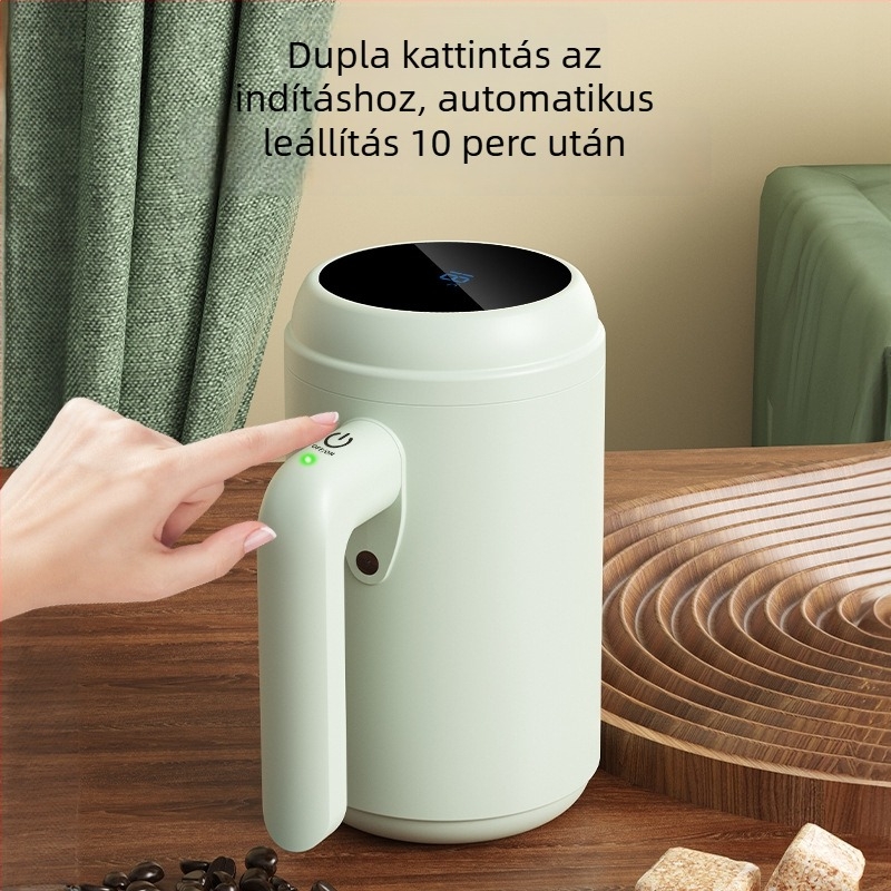 316 rozsdamentes acél digitális kijelzős shaker pohár, dupla falú hőszigetelés, hordozható tea- és kávéitalhoz