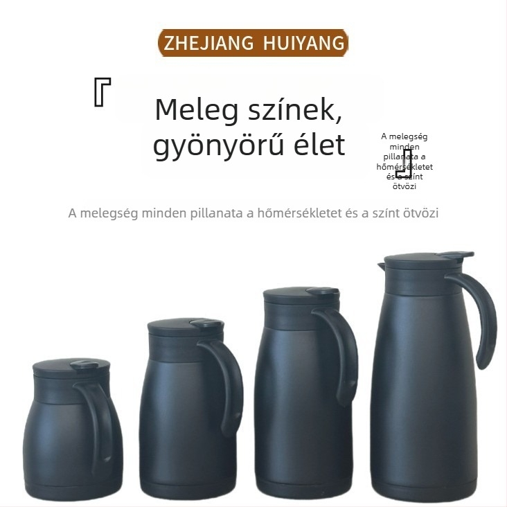 304 rozsdamentes acél vákuum kávés kanna, fogantyúval, nagy kapacitású, hőmegtartó, otthoni és éttermi használatra