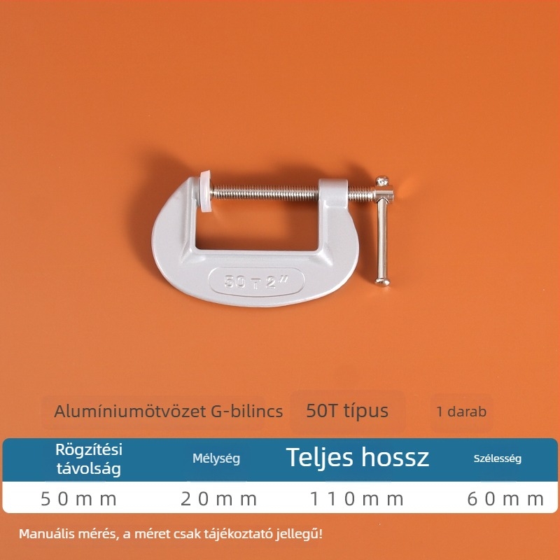 G- és C-alakú asztalos szorító, rögzítő szorító, gyors összeszorító eszköz, többfunkciós F-szorító