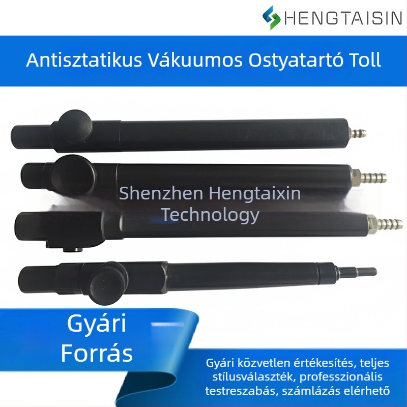 Waferekhez vákuum toll, POM anyag, anti‑statikus, sav- és lúgálló, modell C3001, Ø12 mm
