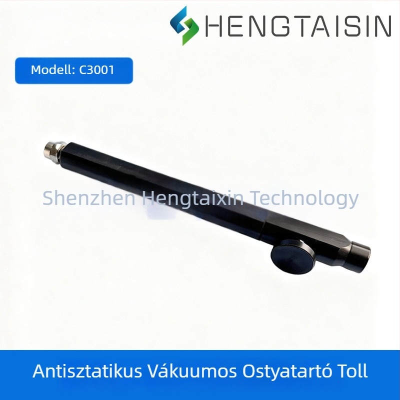 Waferekhez vákuum toll, POM anyag, anti‑statikus, sav- és lúgálló, modell C3001, Ø12 mm