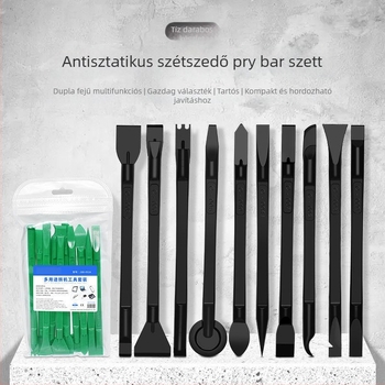 10 az 1-ben anti-statikus, kétfejű műanyag nyitóeszköz mobiltelefon javításához