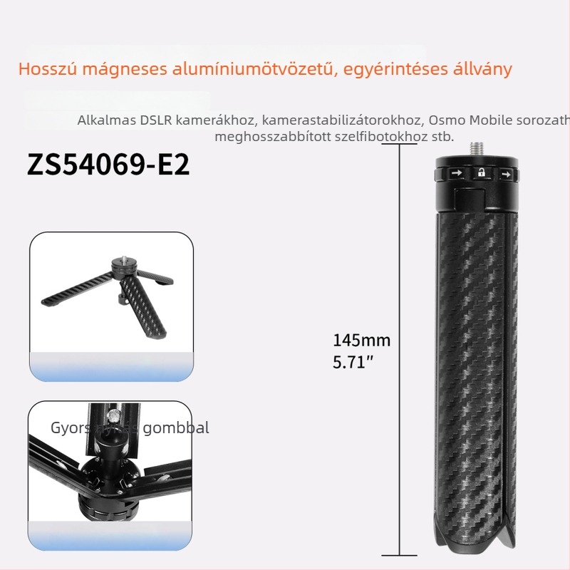 Egyszerűen nyitható mini tripod stabilizátorral és gimbal-lal élő közvetítésekhez, Pocket4 hosszabbító a selfiehez