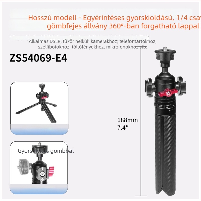 Egyszerűen nyitható mini tripod stabilizátorral és gimbal-lal élő közvetítésekhez, Pocket4 hosszabbító a selfiehez