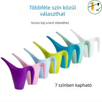 1L/1.8L hosszúcsövű műanyag öntözőkanna kerti használatra – többszínű