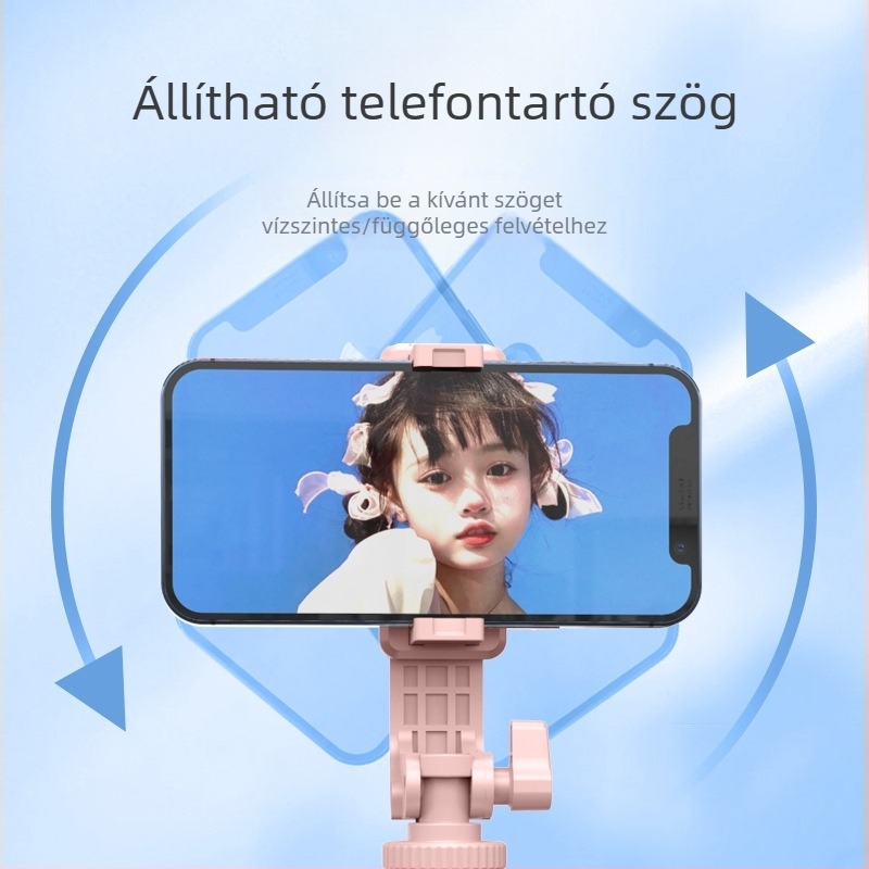 D09 Mini mobiltelefon állvány selfie-hez és élő közvetítéshez, összecsukható asztali tripod, hordozható, stabil szabadalmaztatott dizájn