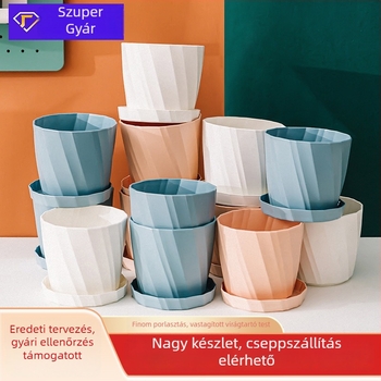 Erkélyre való műanyag virágtartó, extra nagy méret, magasabb magasság, nagy kapacitás, vastag és légáteresztő kivitel, rózsákhoz