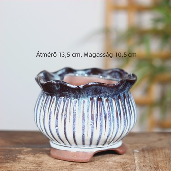 Nagy kerámia virágtartó asztali használatra, orchideákhoz és pozsgásokhoz, otthoni balkon díszítéséhez