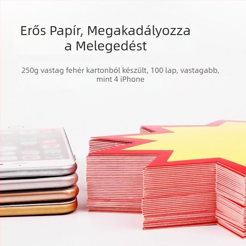 Nagy fehér papíralapú árcímke szupermarkethez, promóciós kedvezmény címke
