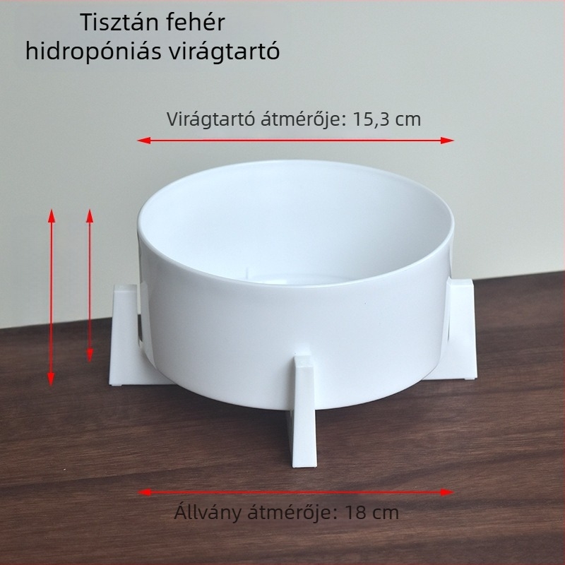 Hidroponikus növénytartó edény gyantából narciszok, pénzfa, vízi liliom és lotusz számára