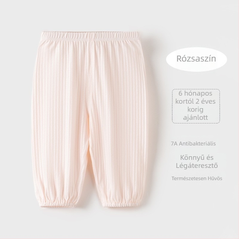 Gyerekeknek szúnyogriasztó nyári nadrág, vékony pamutból, kényelmes alváshoz és szabadidőre