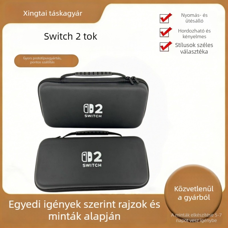 Nintendo Switch 2 OLED védő merev tok – konzol a 2. generáció