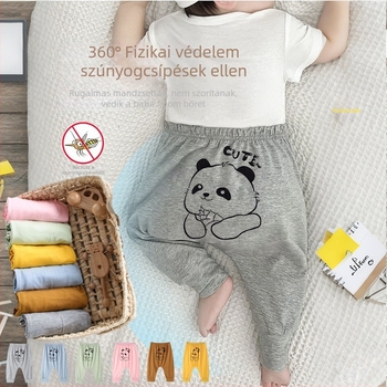 Babák nyári nadrágok modal anyagból, könnyűek, szúnyogellenes védelemmel, szabad szabású