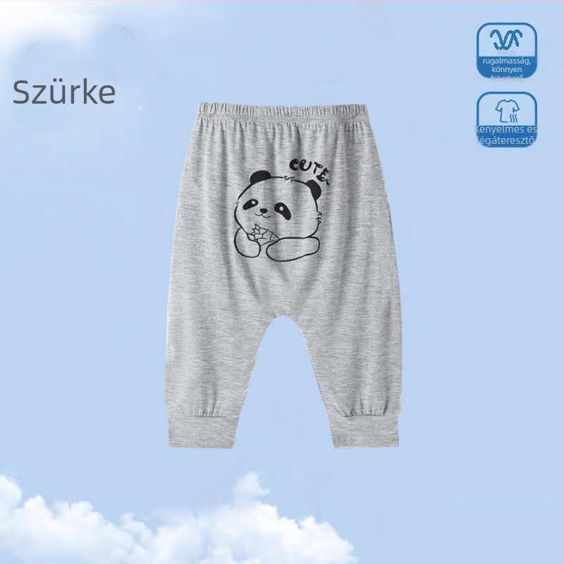 Babák nyári nadrágok modal anyagból, könnyűek, szúnyogellenes védelemmel, szabad szabású