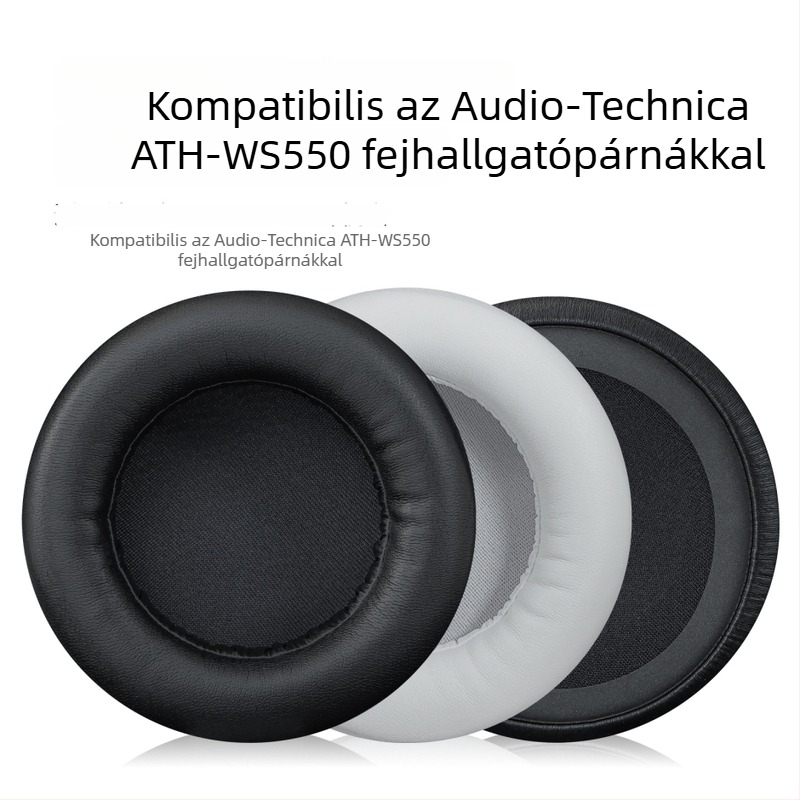 Audio-Technica ATH-WS550/WS550IS-hez illő cserélhető fülpárnák, habfedők és bőrfedők
