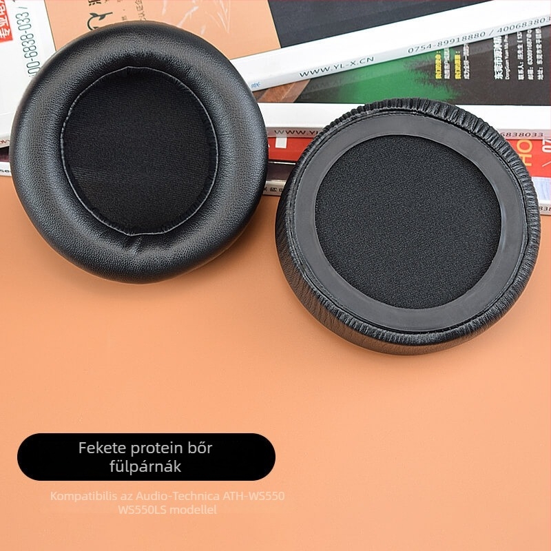 Audio-Technica ATH-WS550/WS550IS-hez illő cserélhető fülpárnák, habfedők és bőrfedők