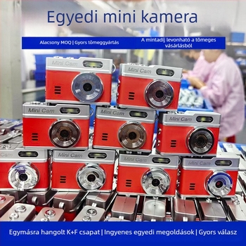 1080P HD mini utazó kamera kijelzővel, hordozható kulcstartó, vloghoz, retro stílus, diákoknak