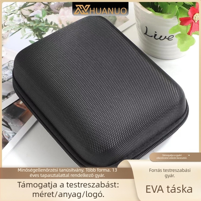 EVA digitális tároló tok hordozható Bluetooth fejhallgató és töltő számára, ütésálló HDD védőtáska és védő kiegészítők