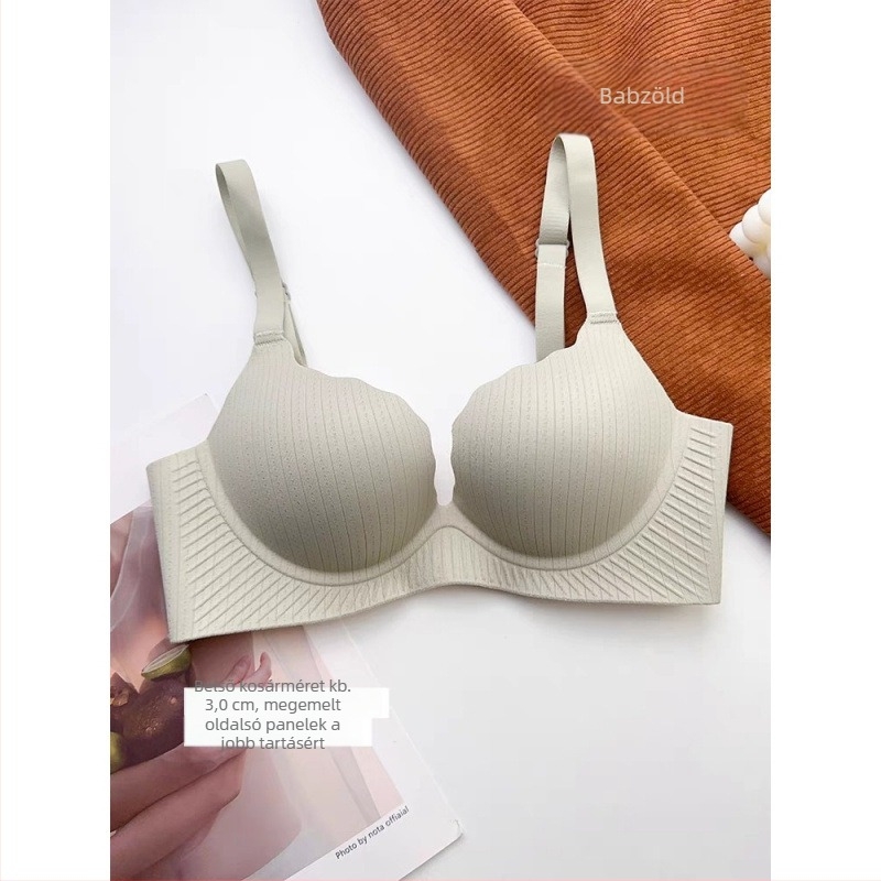 Varrás nélküli push-up fehérnemű szett kismellű nőknek, 3/4 kosár, vastagabb kosár