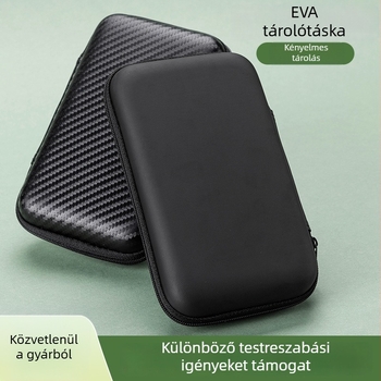 2,5 hüvelykes EVA tok merevlemezhez és power bankhoz, Bluetooth fülhallgató tároló és kábel tároló