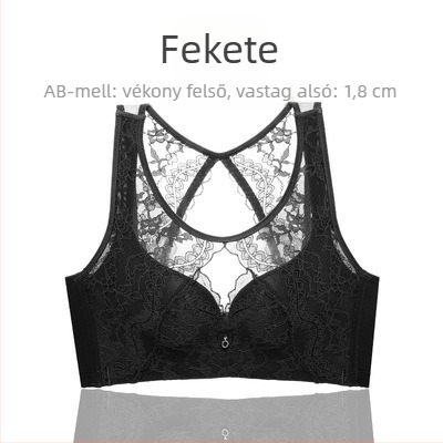 Pánt nélküli formázó melltartó push-up hatással, hátsó simítással, 3/4 kosár, csipke