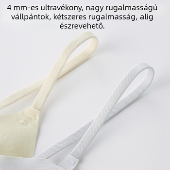 Láthatatlan, seamless push-up melltartó jégselyem anyagból, kis mellekhez, vékony vállpánttal