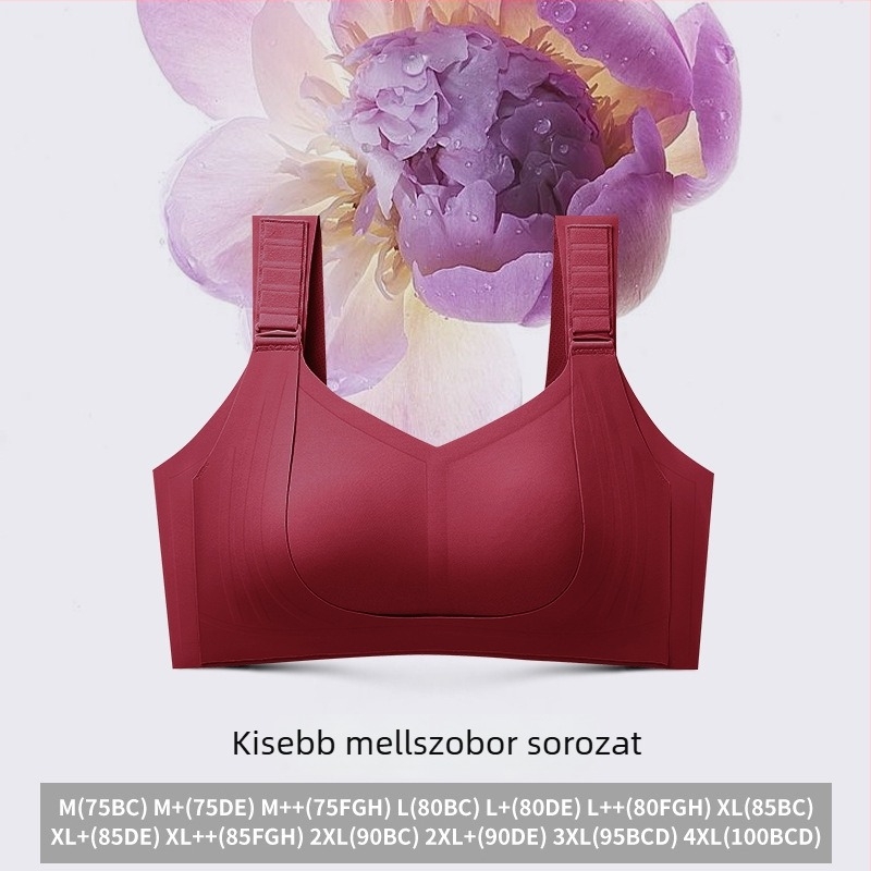 Runwei plusz méretű, seamless lift melltartó nőknek – nagy mellekhez, oldalsó formázás, lógás elleni, állítható vállpántok