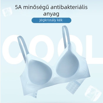 2 darabos ajándékcsomag, 5A antibakteriális, jégbőr érzetű 2.0, ultra vékony, lélegző, varrat nélküli push-up melltartó nőknek
