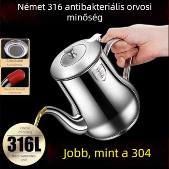 316 rozsdamentes acél olajtartó edény, élelmiszer-minőségű konyhai olajszűrő tartály üledék elválasztóval
