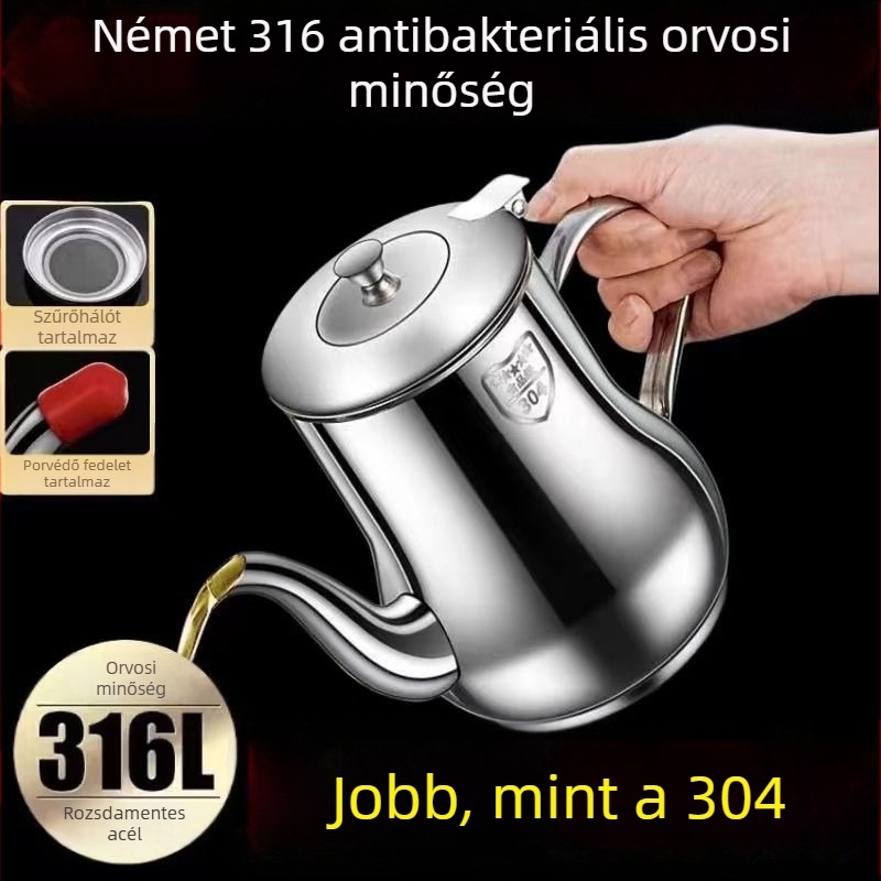 316 rozsdamentes acél olajtartó edény, élelmiszer-minőségű konyhai olajszűrő tartály üledék elválasztóval
