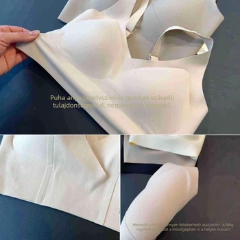 Varrás nélküli sportmelltartó keresztpados hátsó résszel és 3D vékony kosarakkal, csúszásmentes, L Brand stílus, kód H032115