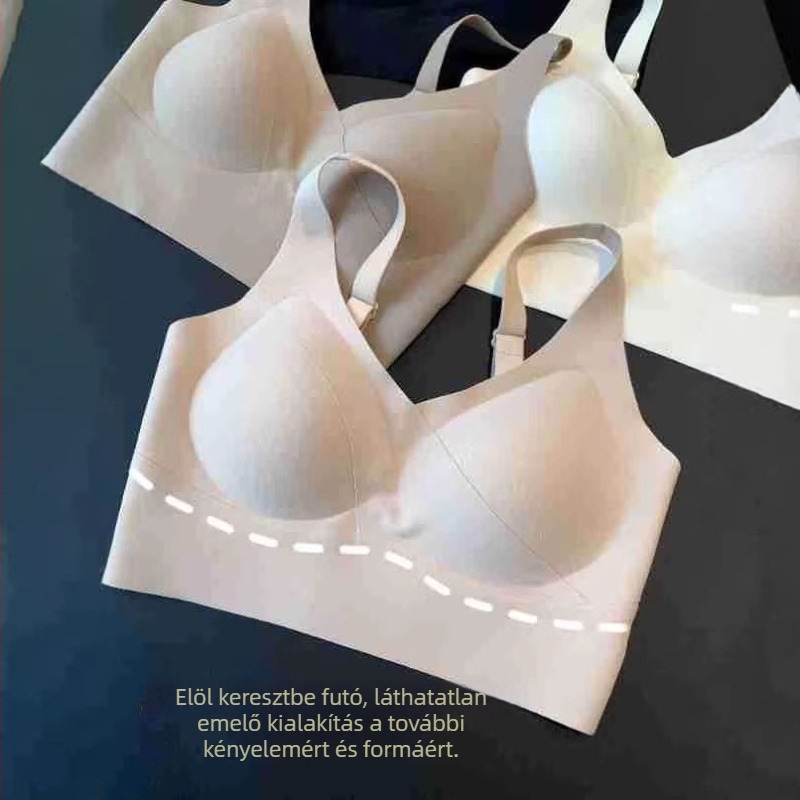 Varrás nélküli sportmelltartó keresztpados hátsó résszel és 3D vékony kosarakkal, csúszásmentes, L Brand stílus, kód H032115