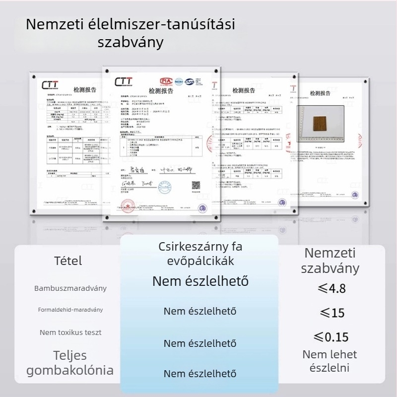 Lakkozás nélküli tömörfa evőpálcikák wenge és vörös szantálfa anyagból, kreatív dizájn háztartási használatra