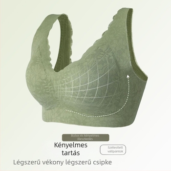 Női melltartó merevítő nélkül, vékony fazon, varrás nélküli, kis méretű mellek formázása, anti-nyúlás, oldalsó támogatás, csipkés hátsó